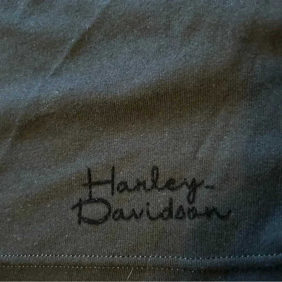 Harley Davidson Womens Small Black Fringe V-Neck Sleevless Tank Top EUC Kentucky - Picture 4 of 6